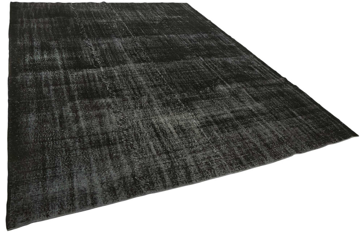 Zelko Siyah Gri Modern Soyut Desenli El Dokuma Halı 271x354 cm – genel görünüm