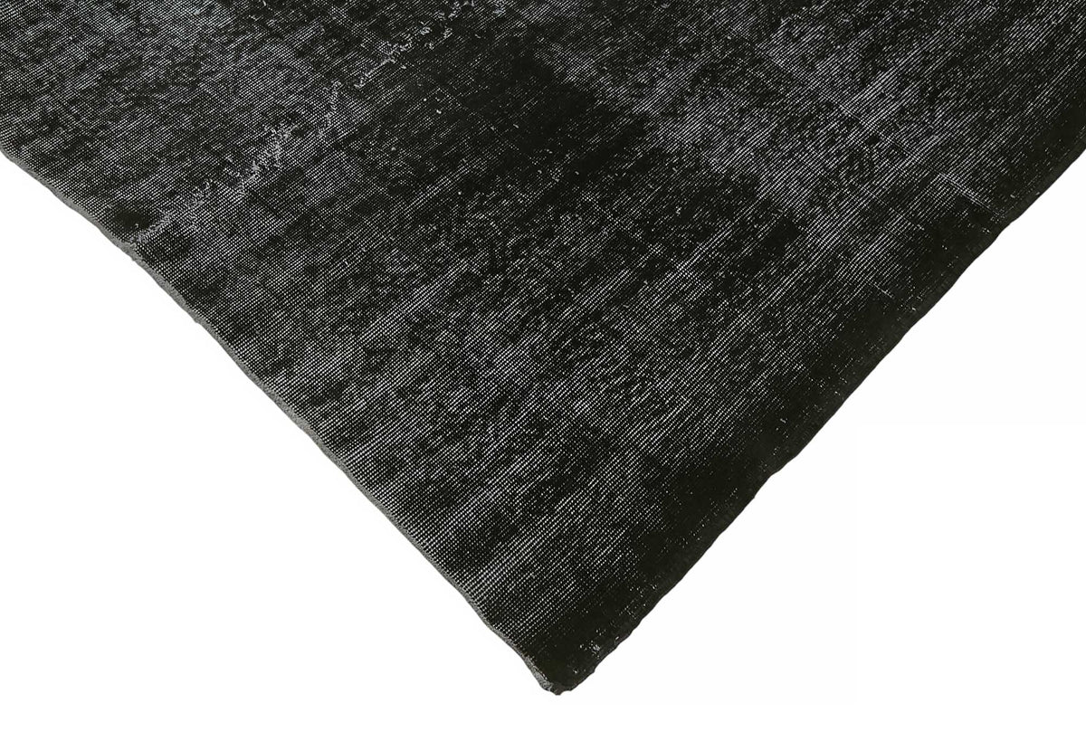 Zelko Siyah Gri Modern Soyut Desenli El Dokuma Halı 271x354 cm – detay görünümü
