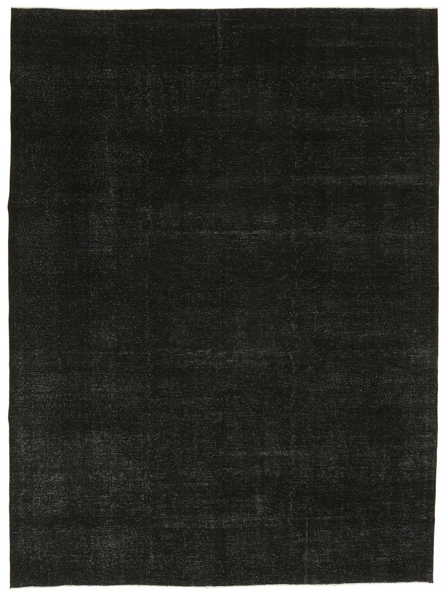 Zelko Siyah Gri Modern Melanj Düz El Dokuma Halı 300x400 cm