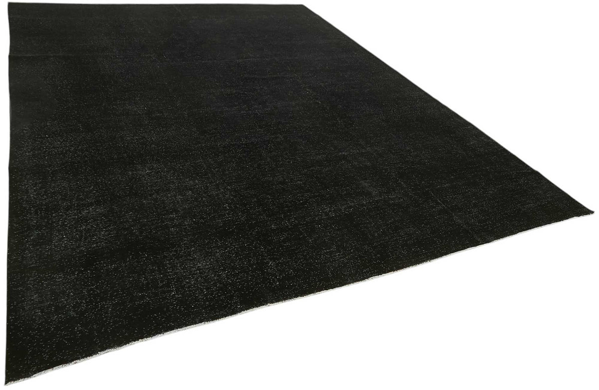 Zelko Siyah Gri Modern Melanj Düz El Dokuma Halı 300x400 cm – genel görünüm