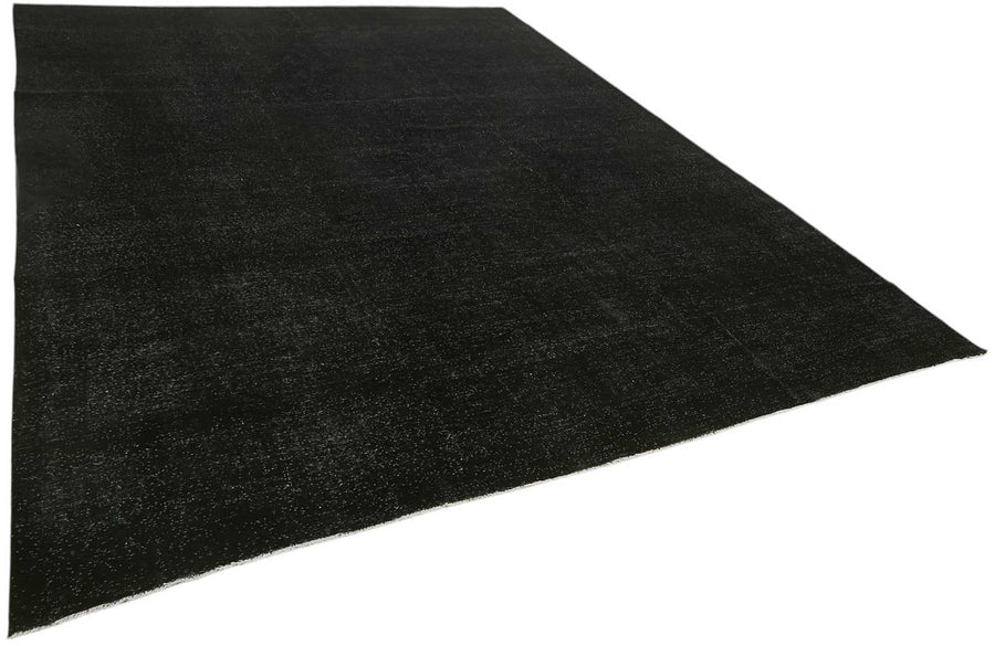 Zelko Siyah Gri Modern Melanj Düz El Dokuma Halı 300x400 cm – genel görünüm