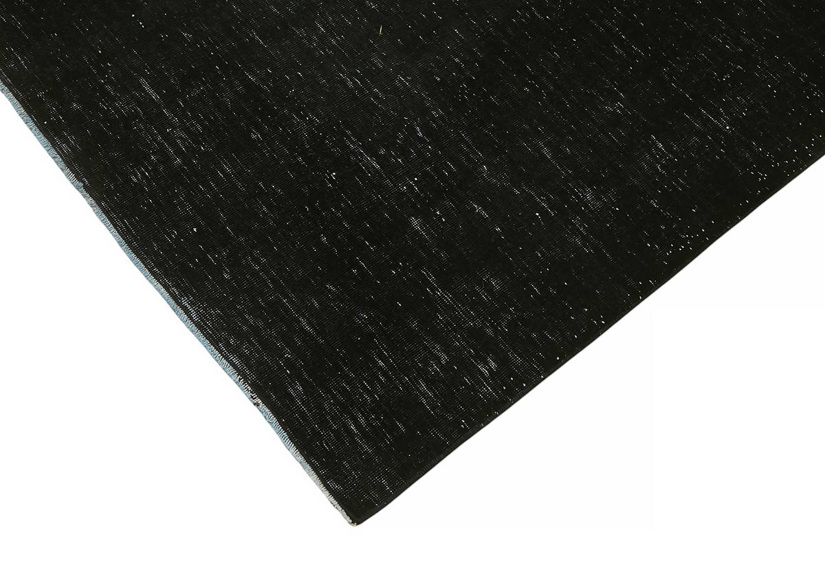 Zelko Siyah Gri Düz Modern El Dokuma Halı 300x400 cm – detay görünümü