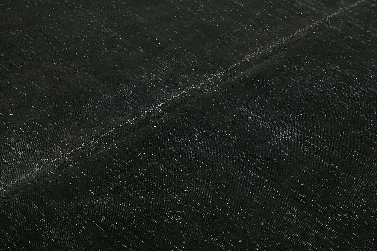 Zelko Siyah Gri Düz Modern El Dokuma Halı 300x400 cm – mekânda kullanım