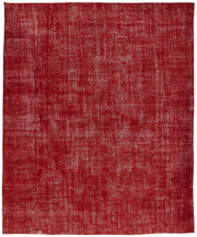Zelko Kırmızı Gri Soyut Modern El Dokuma Halı 300x400 cm