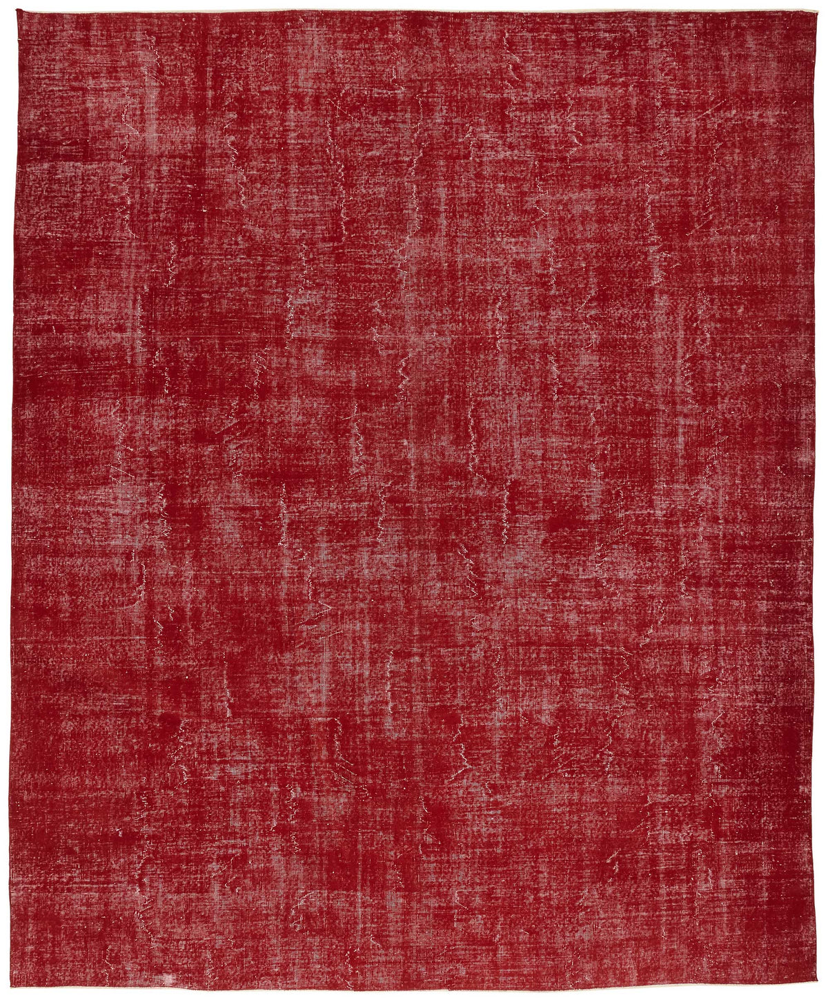 Zelko Kırmızı Gri Soyut Modern El Dokuma Halı 300x400 cm