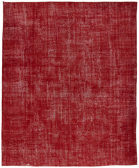 Zelko Kırmızı Gri Soyut Modern El Dokuma Halı 300x400 cm