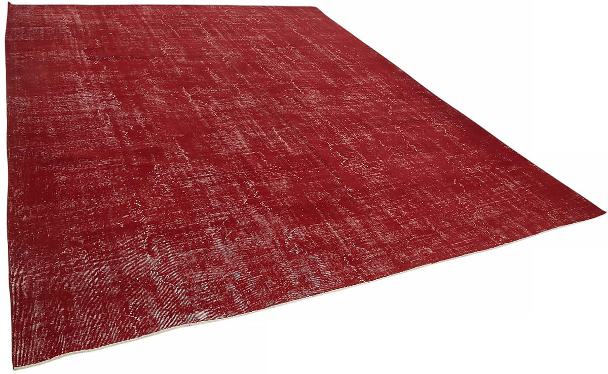 Zelko Kırmızı Gri Soyut Modern El Dokuma Halı 300x400 cm – genel görünüm