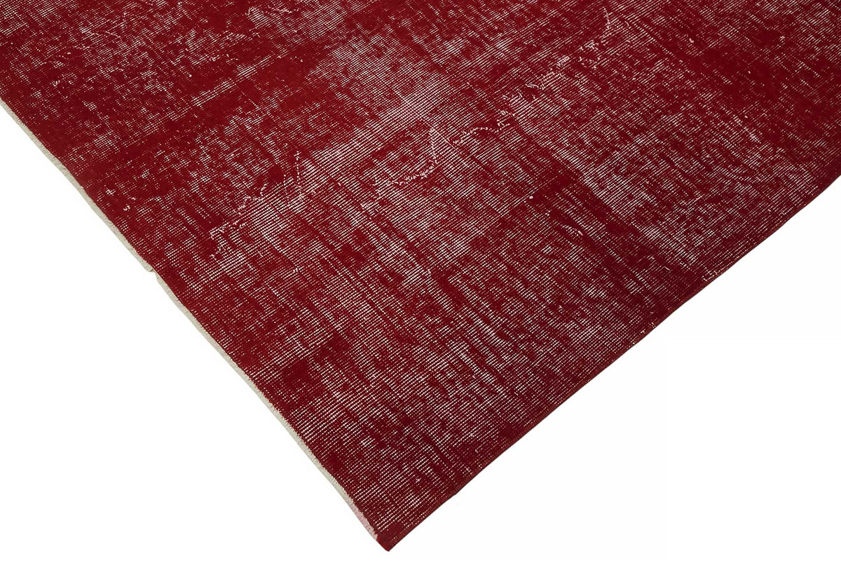 Zelko Kırmızı Gri Soyut Modern El Dokuma Halı 300x400 cm – detay görünümü