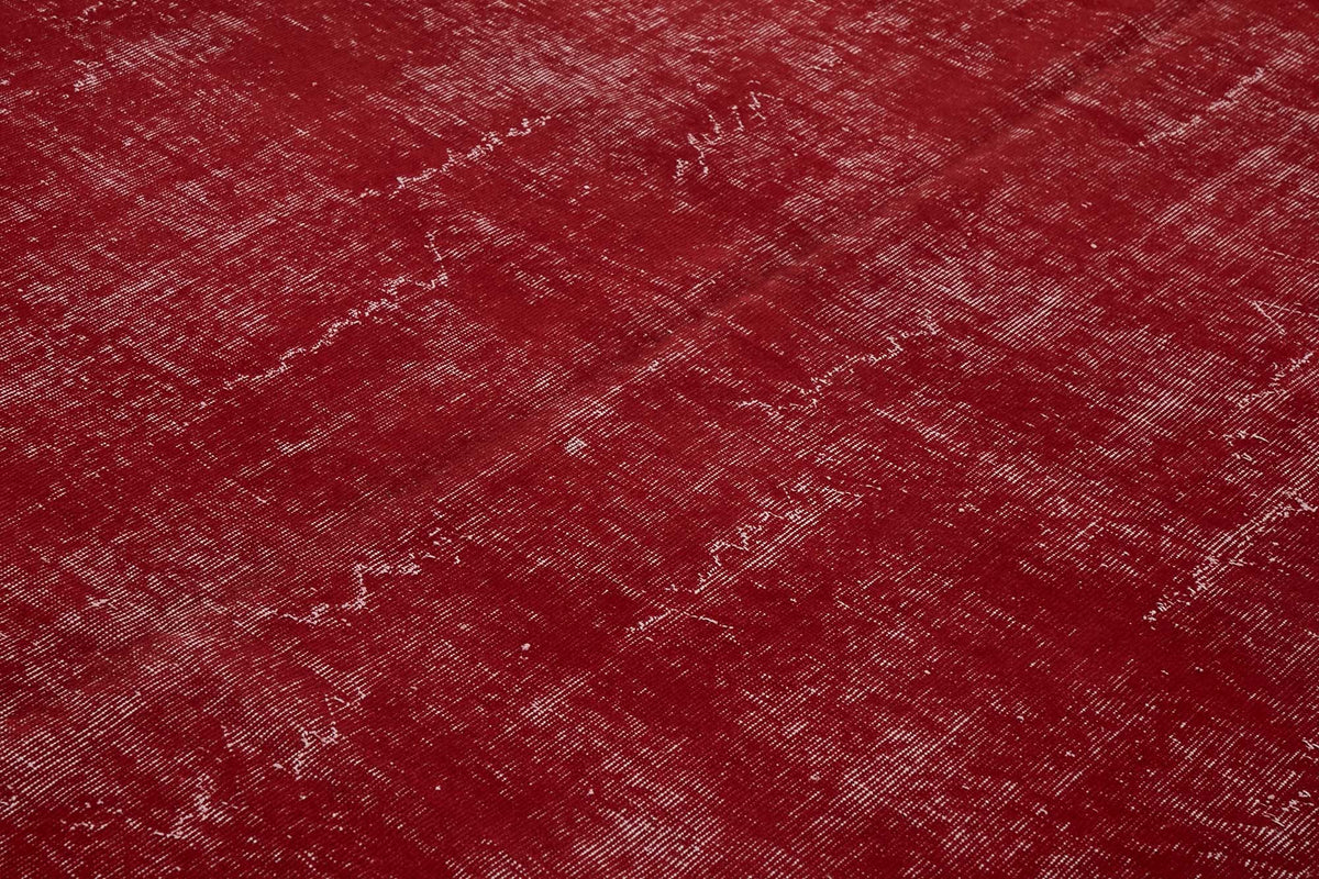Zelko Kırmızı Gri Soyut Modern El Dokuma Halı 300x400 cm – mekânda kullanım