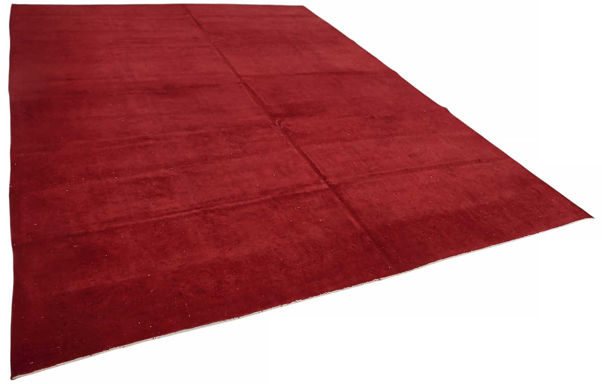 Zelko Desensiz Kırmızı Overdyed El Dokuma Halı 300x400 cm – genel görünüm