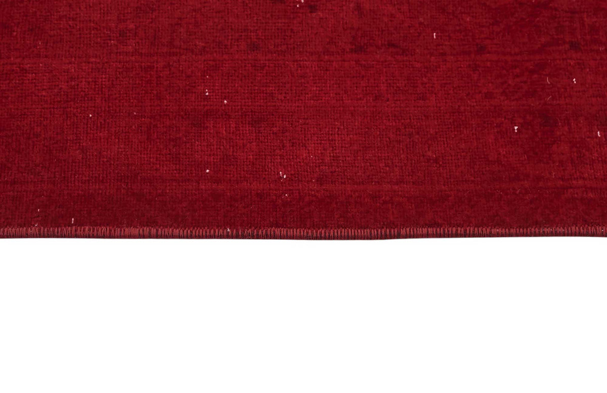 Zelko Desensiz Kırmızı Overdyed El Dokuma Halı 300x400 cm – farklı açı