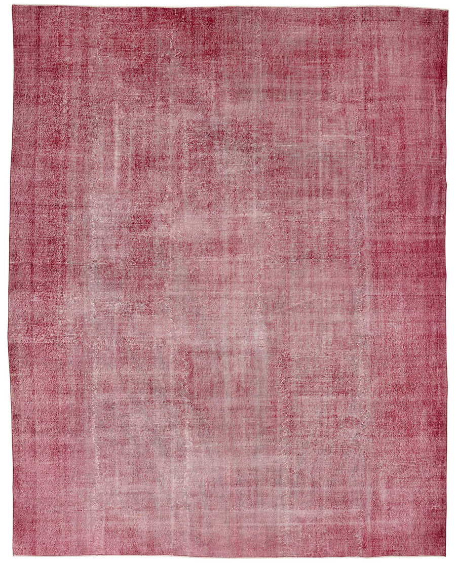 Zelko Overdyed Gül Kurusu Soyut Desenli El Dokuma Halı 300x400 cm