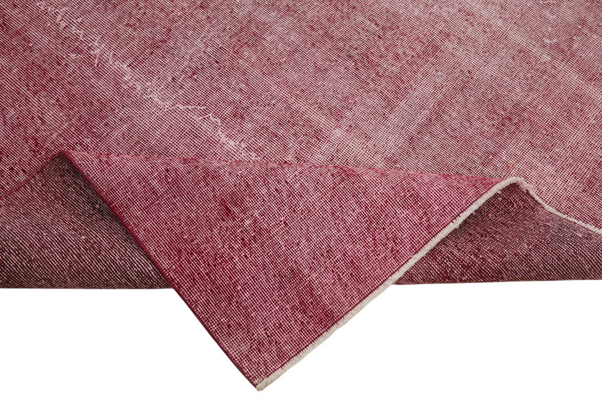 Zelko Overdyed Gül Kurusu Soyut Desenli El Dokuma Halı 300x400 cm – kenar detayı
