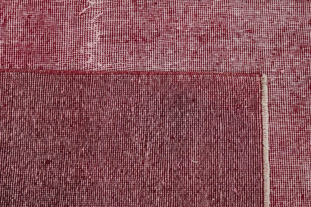 Zelko Overdyed Gül Kurusu Soyut Desenli El Dokuma Halı 300x400 cm – arka yüz görünümü