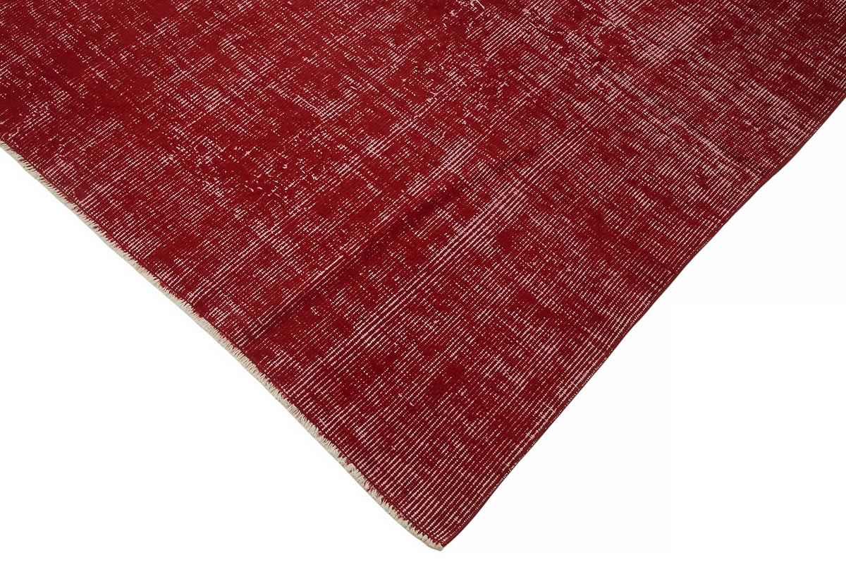 Zelko Kırmızı Gri Soyut Desenli Modern El Dokuma Halı 300x400 cm – detay görünümü