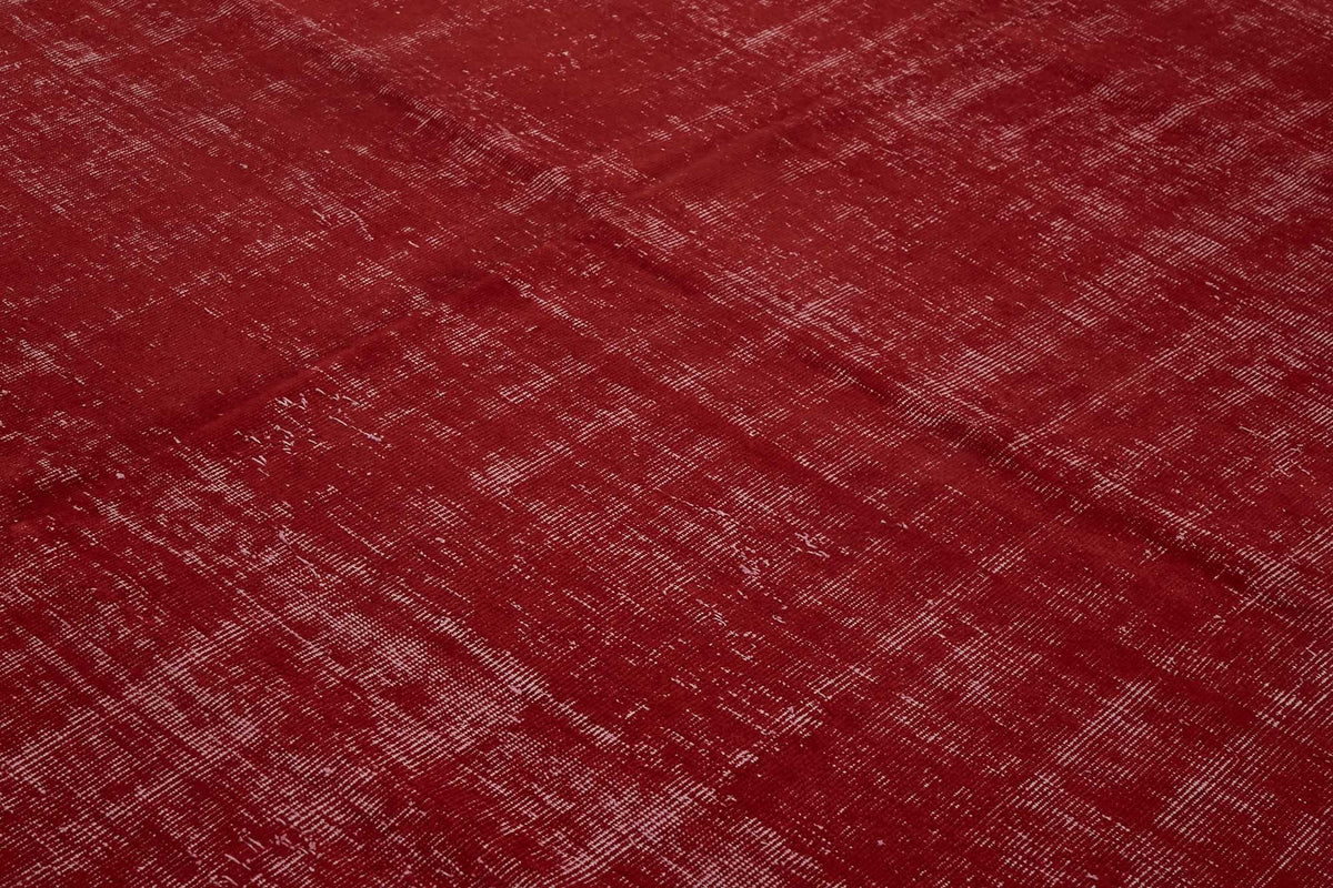 Zelko Kırmızı Gri Soyut Desenli Modern El Dokuma Halı 300x400 cm – mekânda kullanım