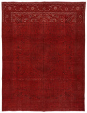 Zelko Kırmızı Bej Çiçek Desenli Yün Pamuk El Dokuma Halı 300x400 cm