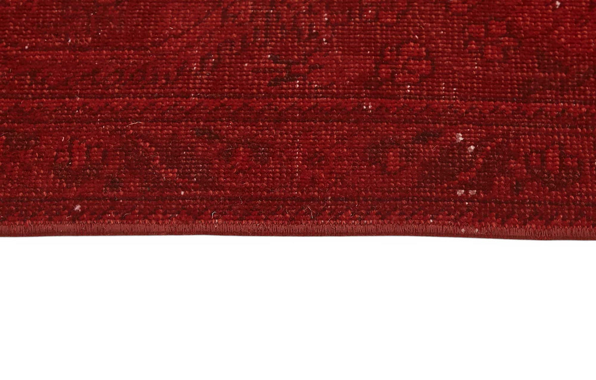 Zelko Kırmızı Bej Çiçek Desenli Yün Pamuk El Dokuma Halı 300x400 cm – farklı açı