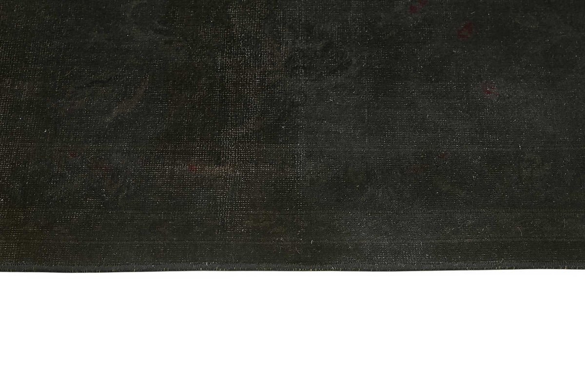 Zelko Siyah Gri Düz Modern Yün Pamuk El Dokuma Halı 255x350 cm – farklı açı