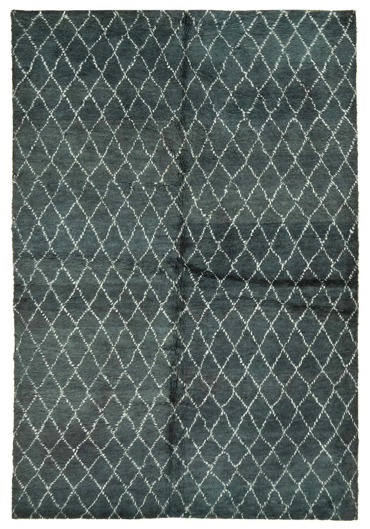 Komve Geometrik Desenli Antrasit Vintage Halı 187x275 cm 47550