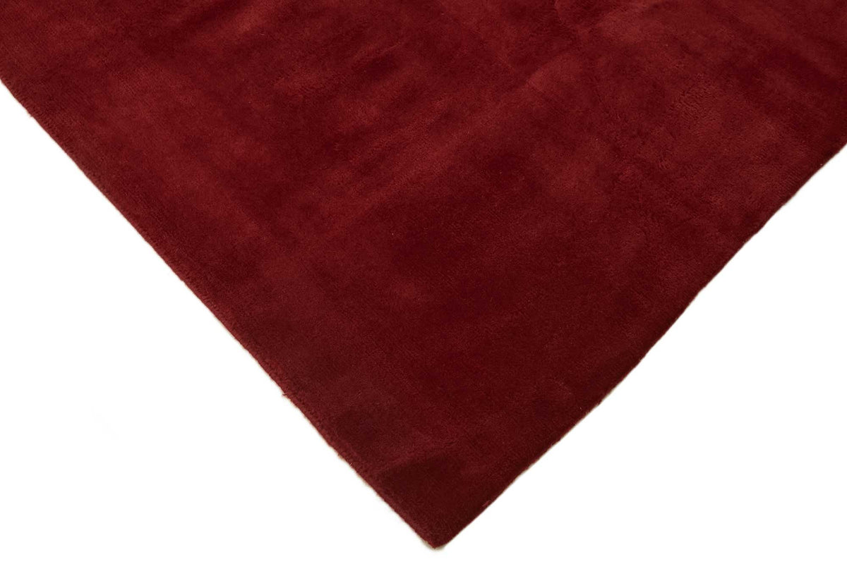 Komve Bordo Bej Halı Madalyon Desenli Kadifemsi Dokuma 185x264 cm – detay görünümü