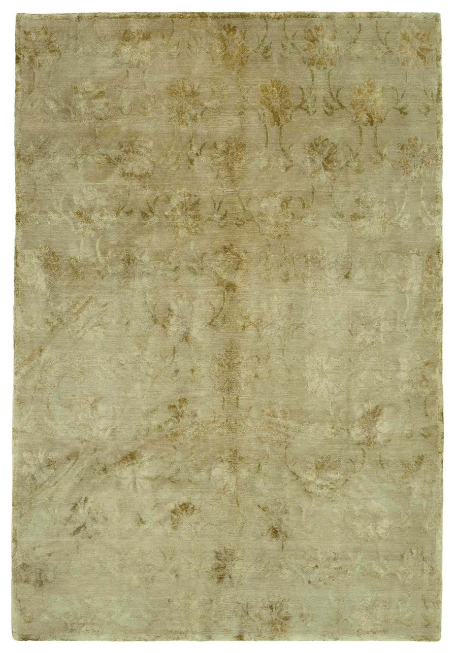 Komve Klasik Çiçek Desenli Altın Bej Uşak Halı 185x277 cm 47556