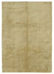 Komve Geometrik Desenli Bej Modern Halı, Kabartmalı Dokuma 184x267 cm