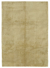 Komve Geometrik Desenli Bej Modern Halı, Kabartmalı Dokuma 184x267 cm
