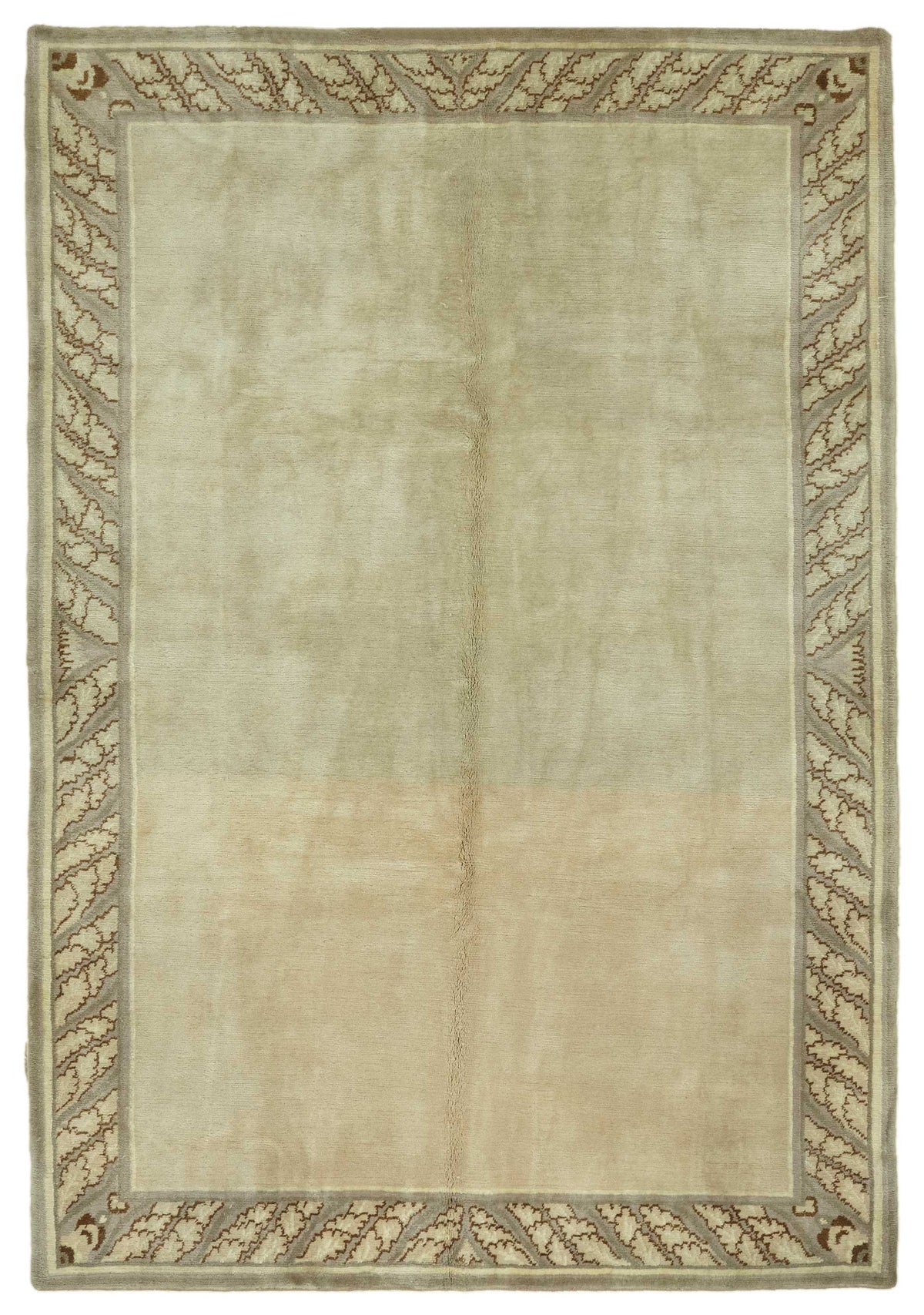 Komve Bej Gri Bordürlü Modern El Dokuma Halı 183x270 cm