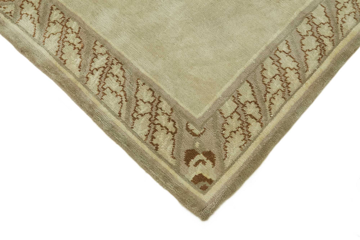 Komve Bej Gri Bordürlü Modern El Dokuma Halı 183x270 cm – detay görünümü