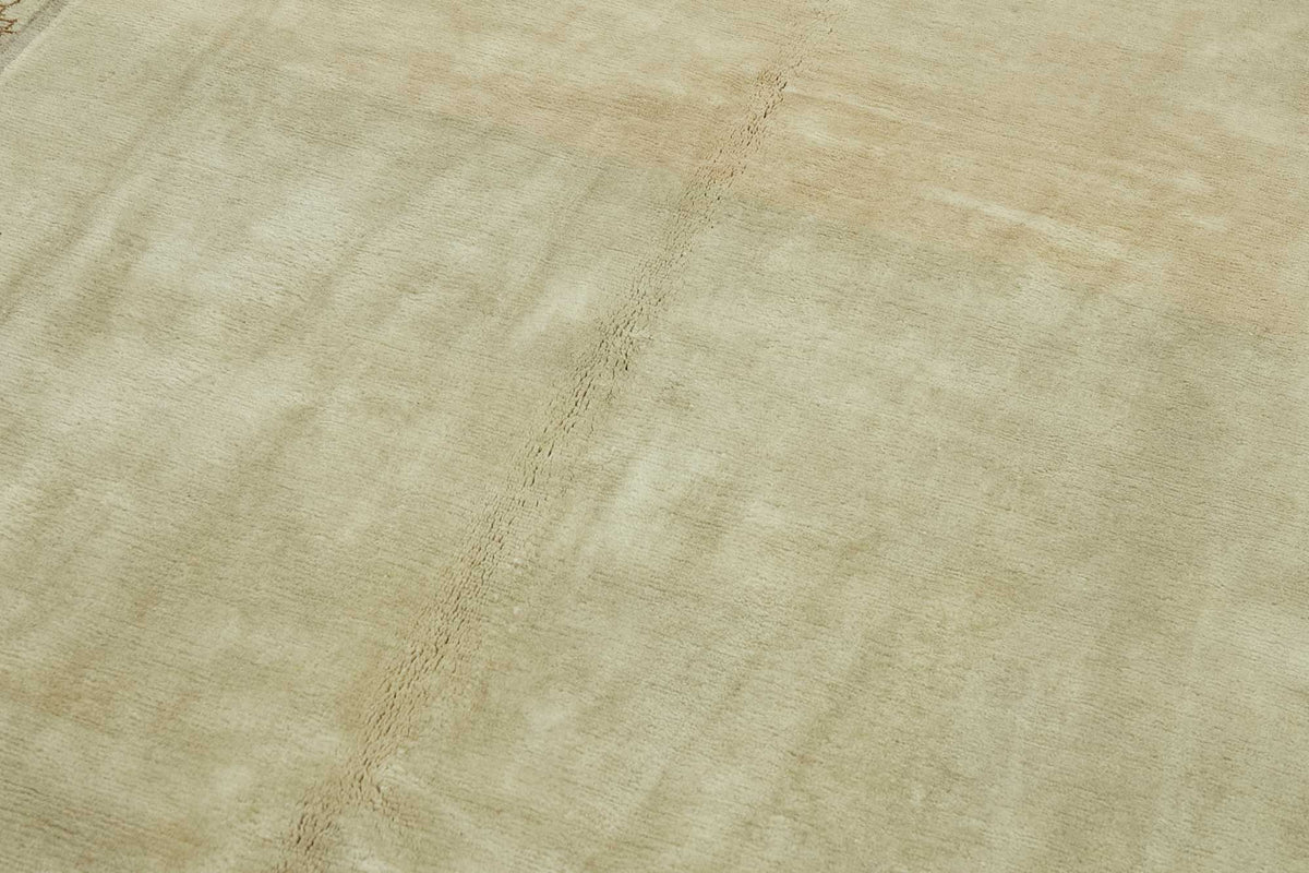 Komve Bej Gri Bordürlü Modern El Dokuma Halı 183x270 cm – mekânda kullanım