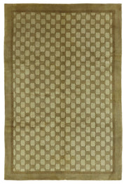 Komve Uşak El Dokuma Modern Kahverengi Geometrik Halı 182x274 cm 47563