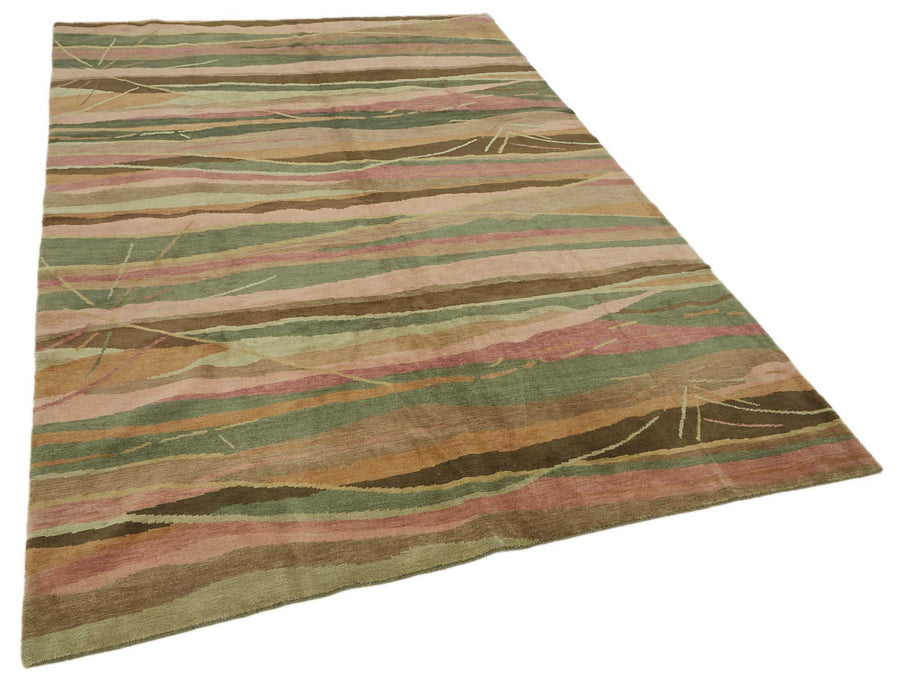 Komve Soyut Desenli Çok Renkli Uşak Halısı 183x265 cm 47564 – genel görünüm