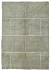 Komve Gri Halı Geometrik Desenli Modern Dokuma 184x264 cm