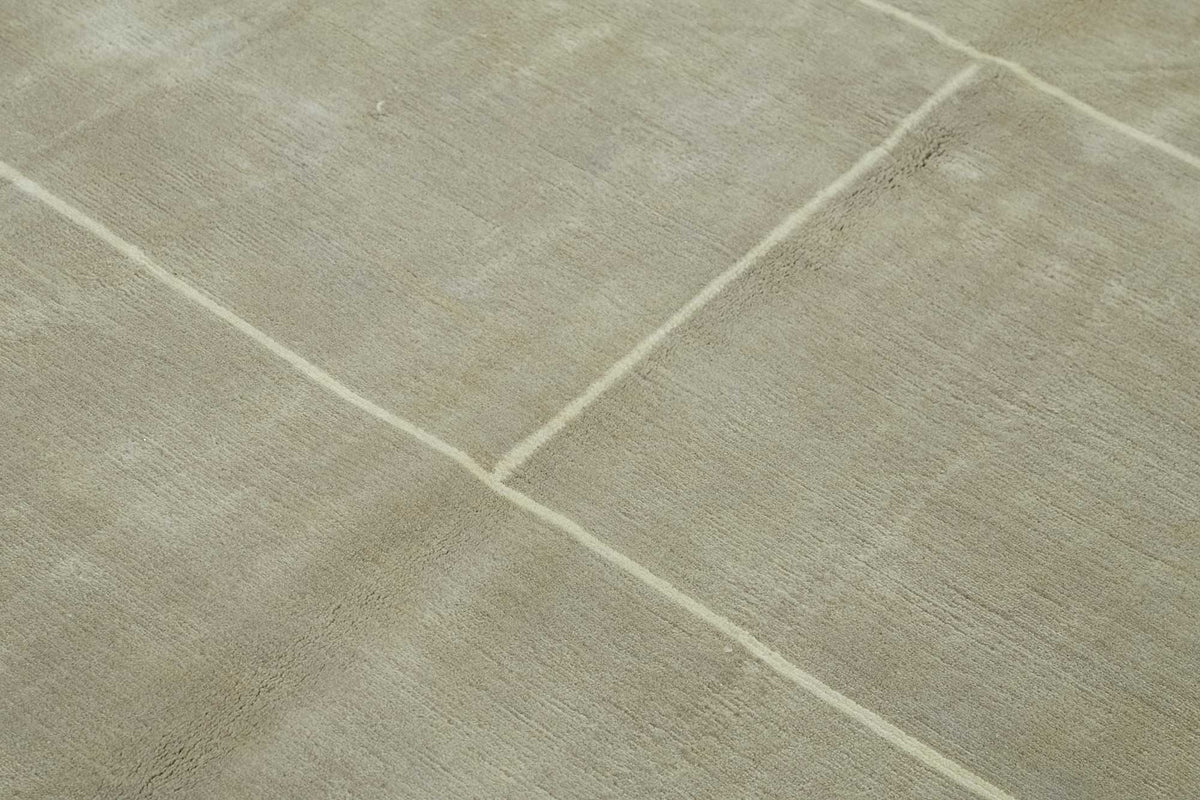 Komve Gri Halı Geometrik Desenli Modern Dokuma 184x264 cm – mekânda kullanım