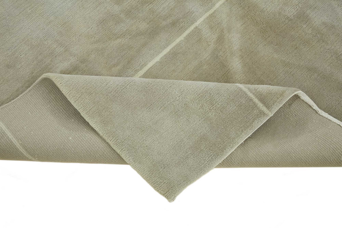 Komve Gri Halı Geometrik Desenli Modern Dokuma 184x264 cm – kenar detayı