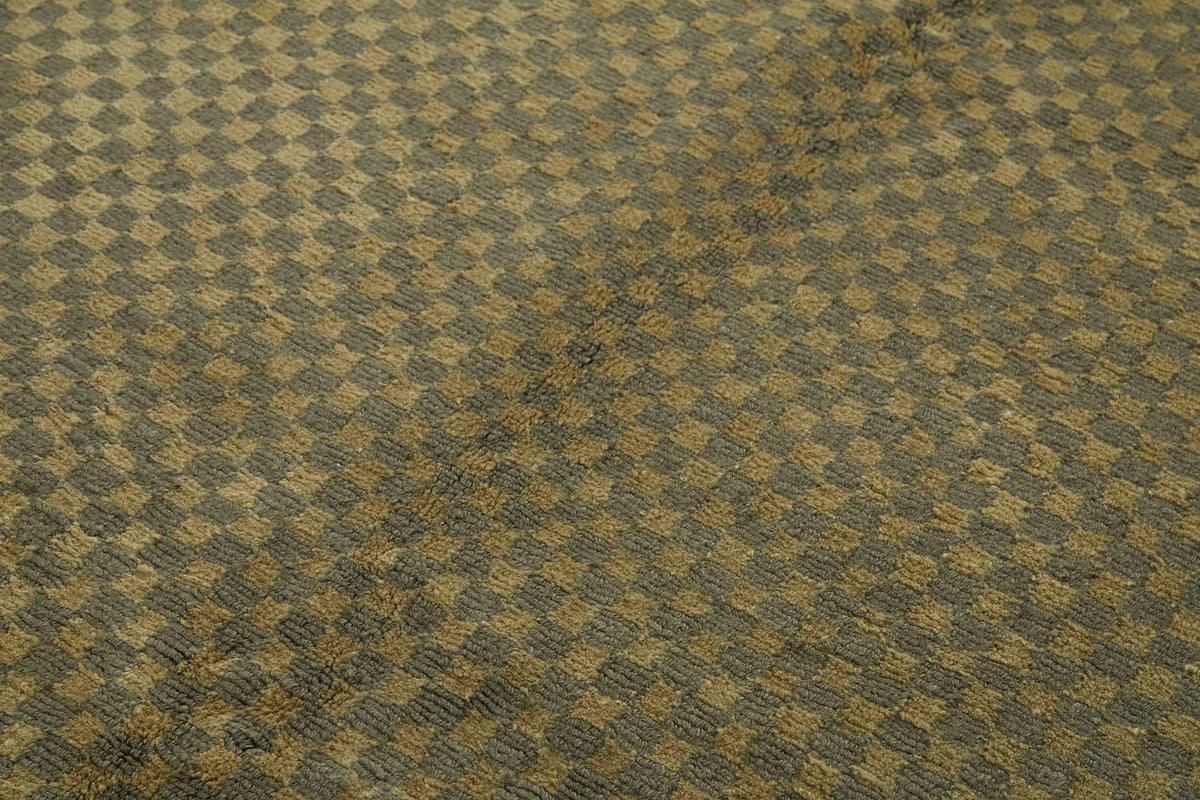 Komve Dokuma Modern Kahverengi Geometrik Desenli Halı 183x274 cm – mekânda kullanım