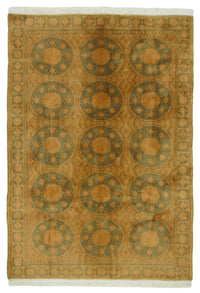 Komve Taba Gri Geometrik Desenli Klasik El Dokuma Halı 182x260 cm