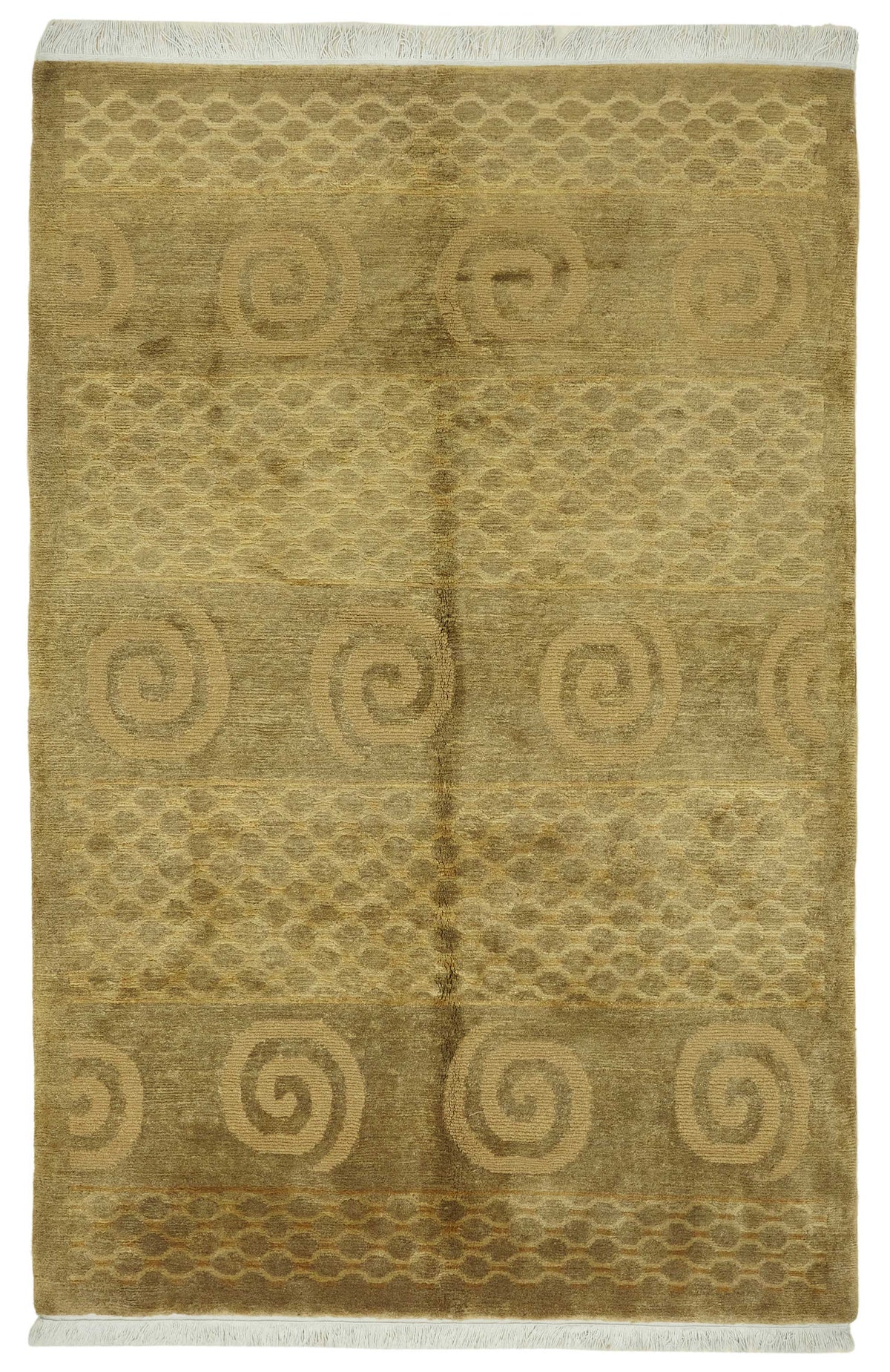 Komve Düz Kahverengi Halı Modern Geometrik Desenli 184x286 cm