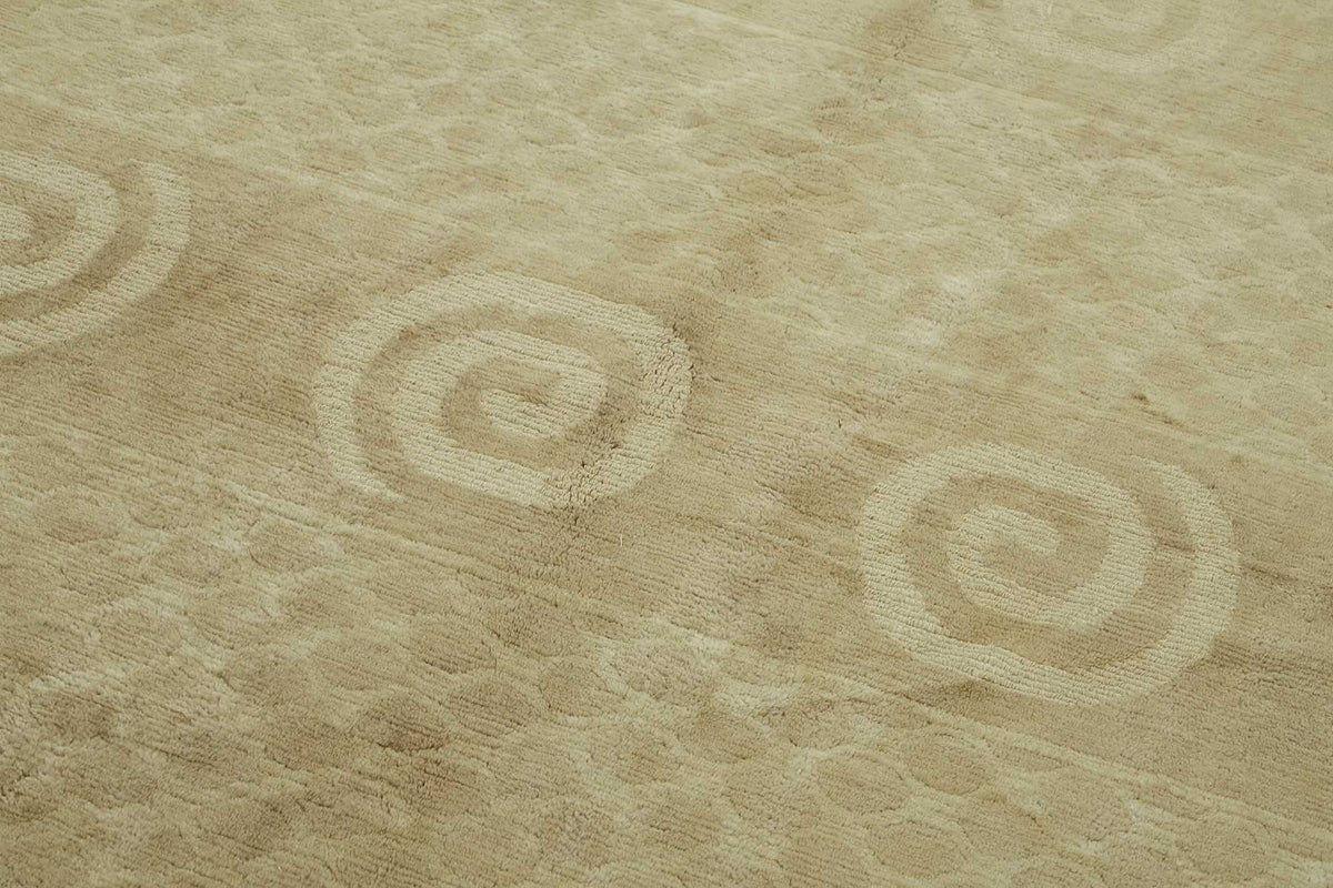 Komve Bej Rengi Halı Modern Geometrik Kabartmalı Dokuma 183x277 cm – mekânda kullanım