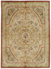 Komve Uşak El Dokuma Bej Halı Çiçek Desenli 270x368 cm 47620