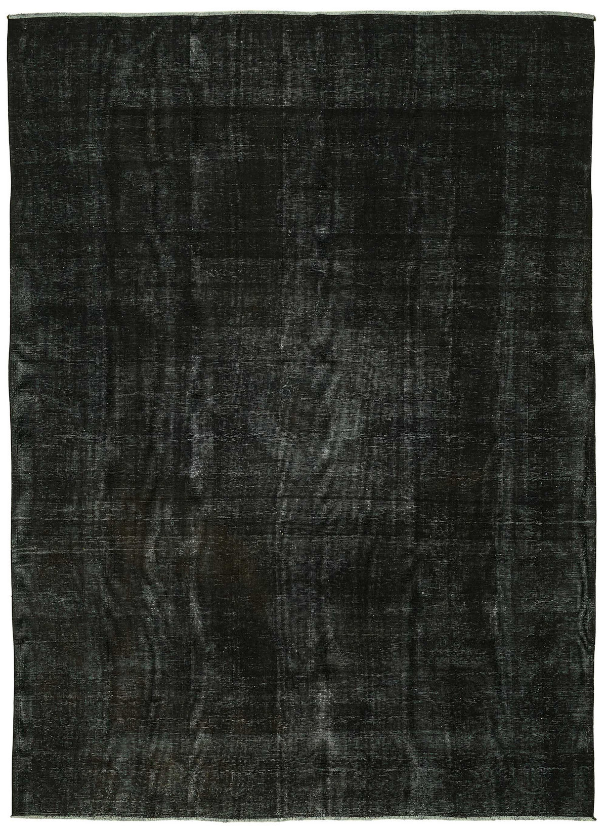 Zelko Siyah Gri Düz Modern El Dokuma Halı 280x386 cm