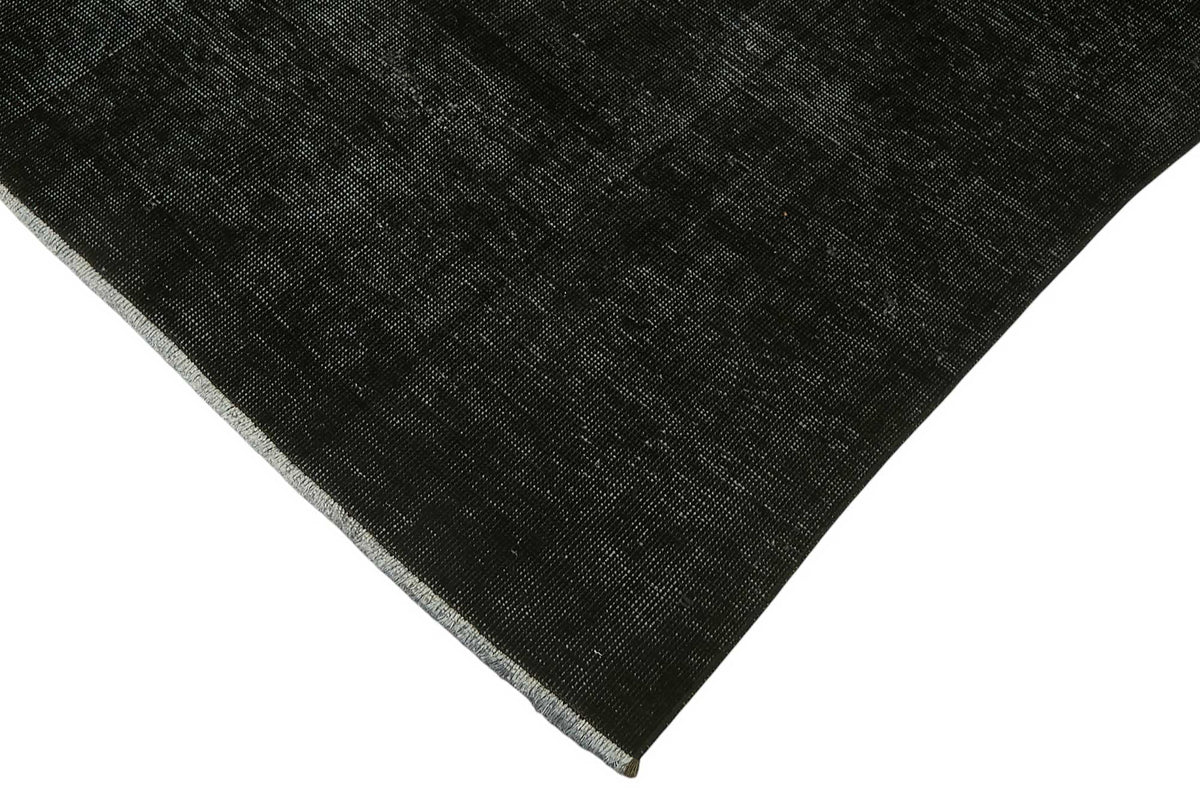 Zelko Siyah Gri Düz Modern El Dokuma Halı 280x386 cm – detay görünümü