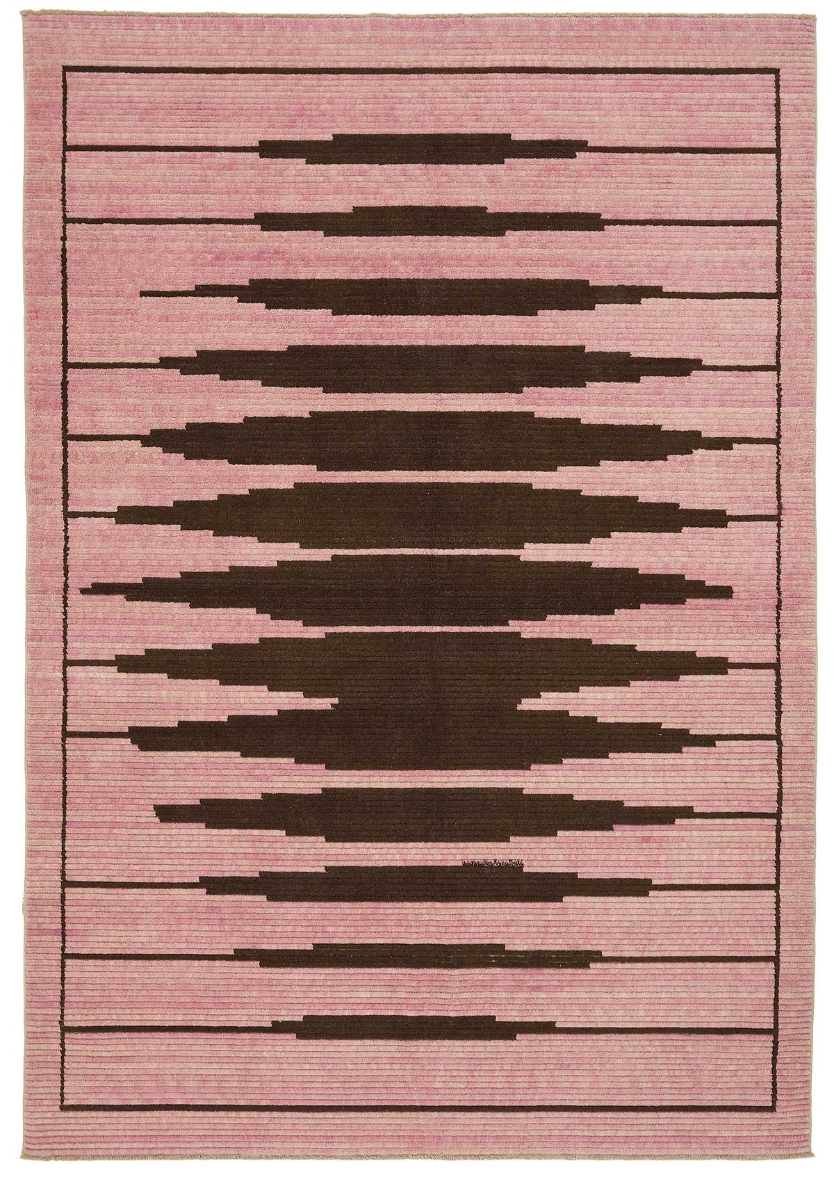 Veltos Pembe Modern Geometrik El Dokuma Halı 202x291 cm