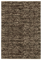 Veltos Kahverengi Bej Soyut Desenli Yün Dokuma Modern Halı 200x288 cm