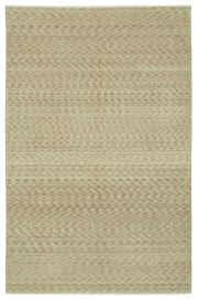 Veltos Bej Rengi Çizgili Yün El Dokuma Halı 198x303 cm 47697