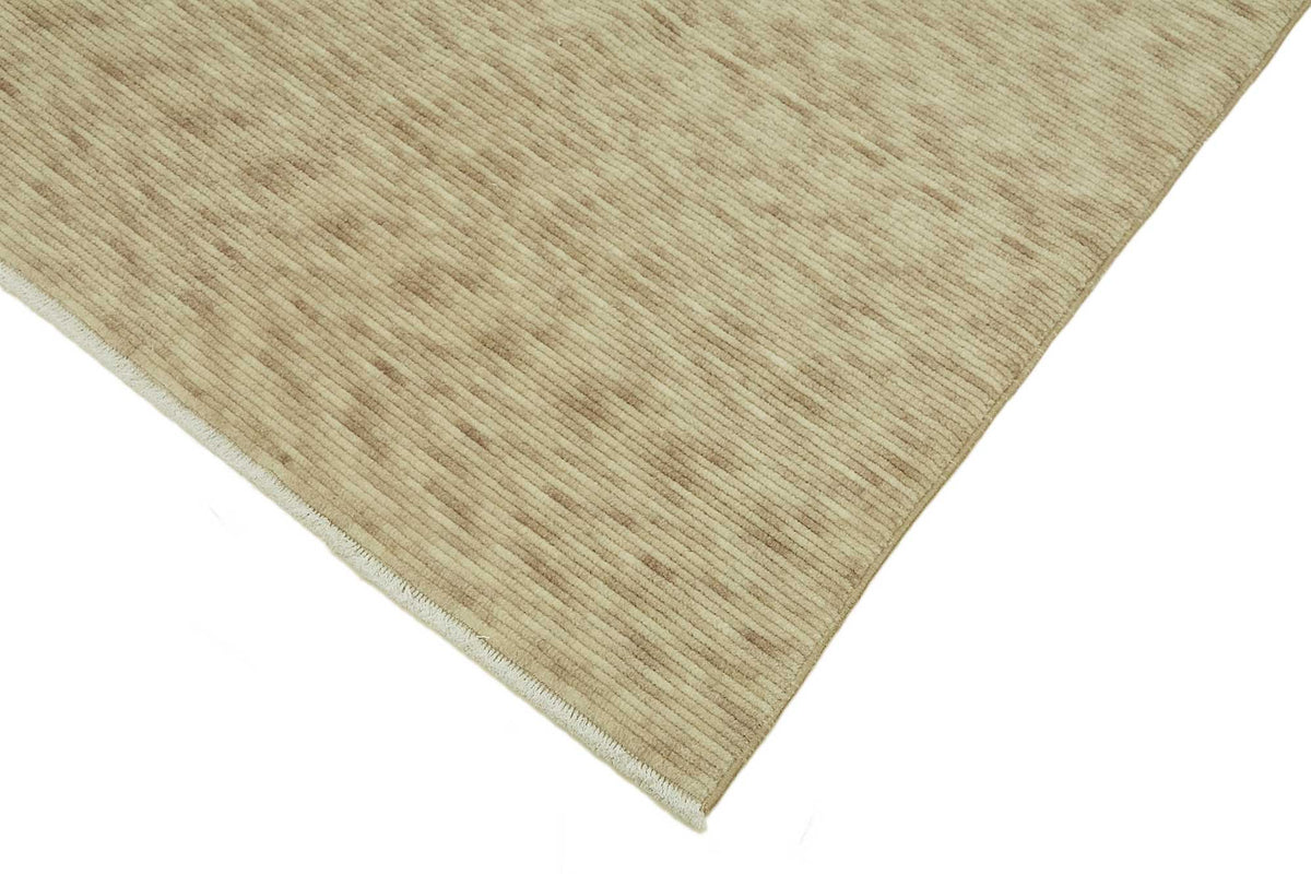 Veltos Bej Rengi Çizgili Yün El Dokuma Halı 198x303 cm 47697 – detay görünümü