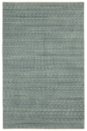 Veltos Gri Mavi Çizgili Modern El Dokuma Halı 193x297 cm