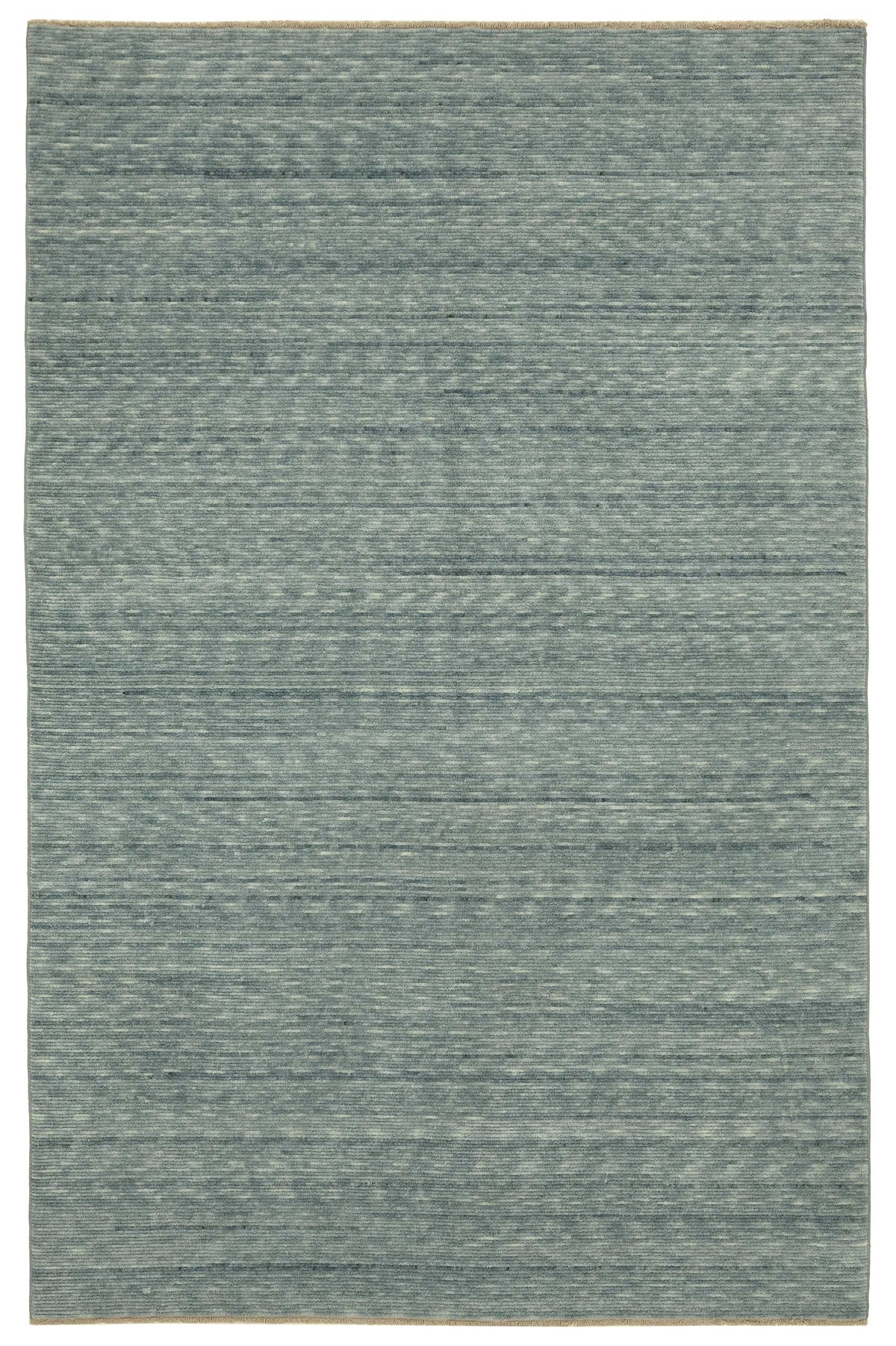 Veltos Gri Mavi Çizgili Modern El Dokuma Halı 193x297 cm