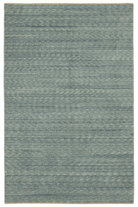 Veltos Gri Mavi Çizgili Modern El Dokuma Halı 193x297 cm